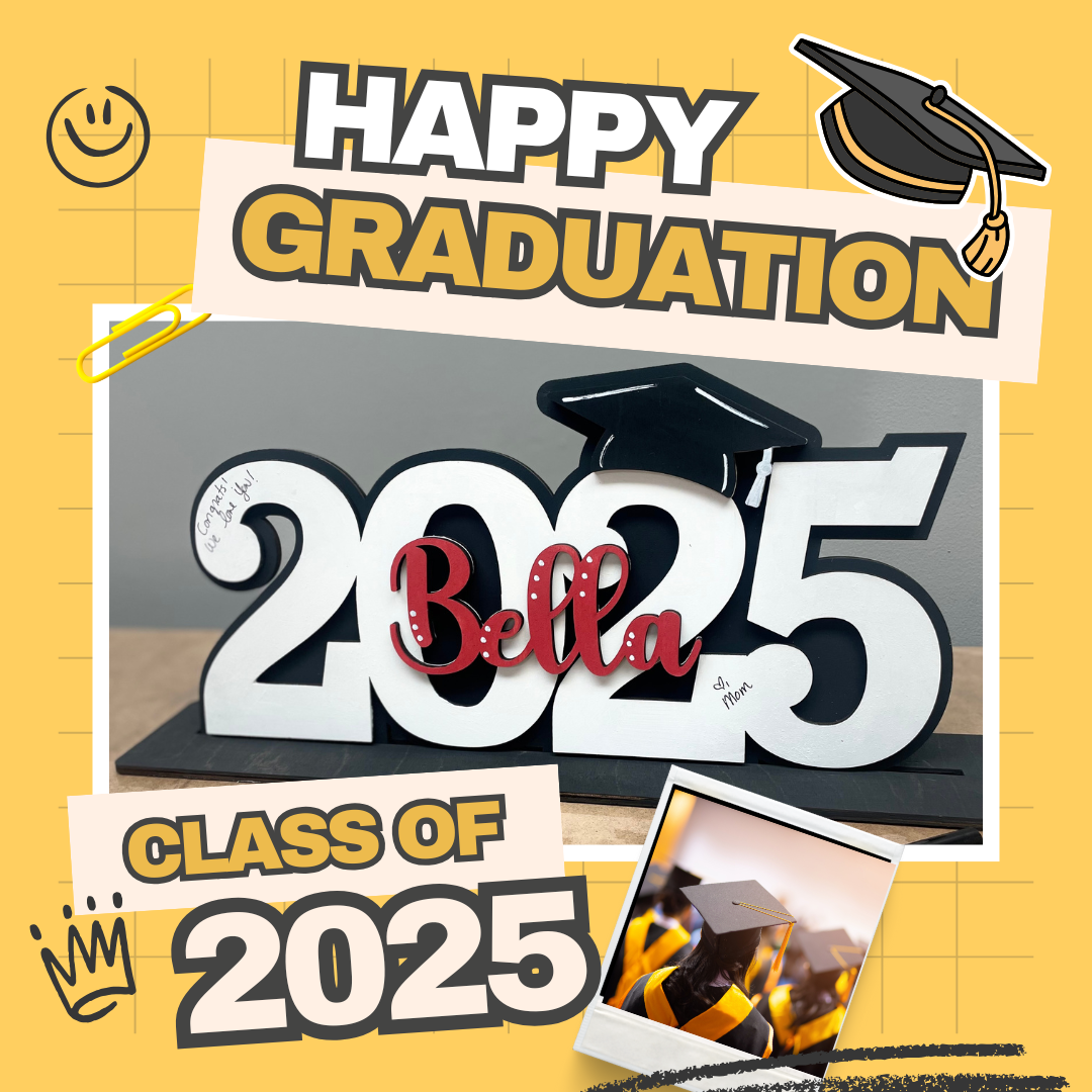 Personalized Graduation Signing Board-Class of 2025