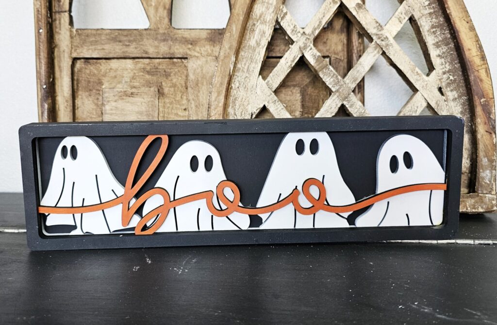 Boo Layered Sign