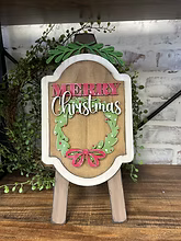 Merry Christmas - Table Top Easel