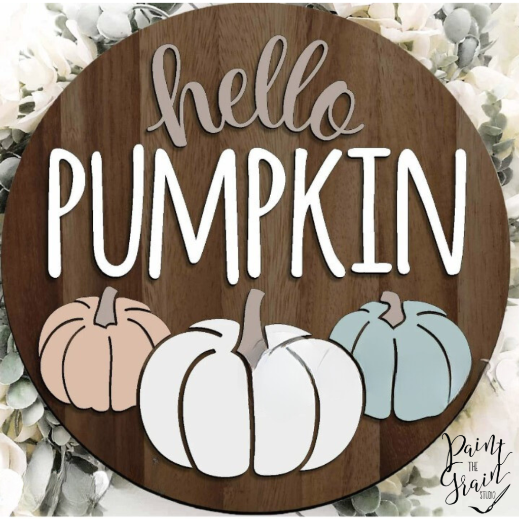 Hello Pumpkin 3D round