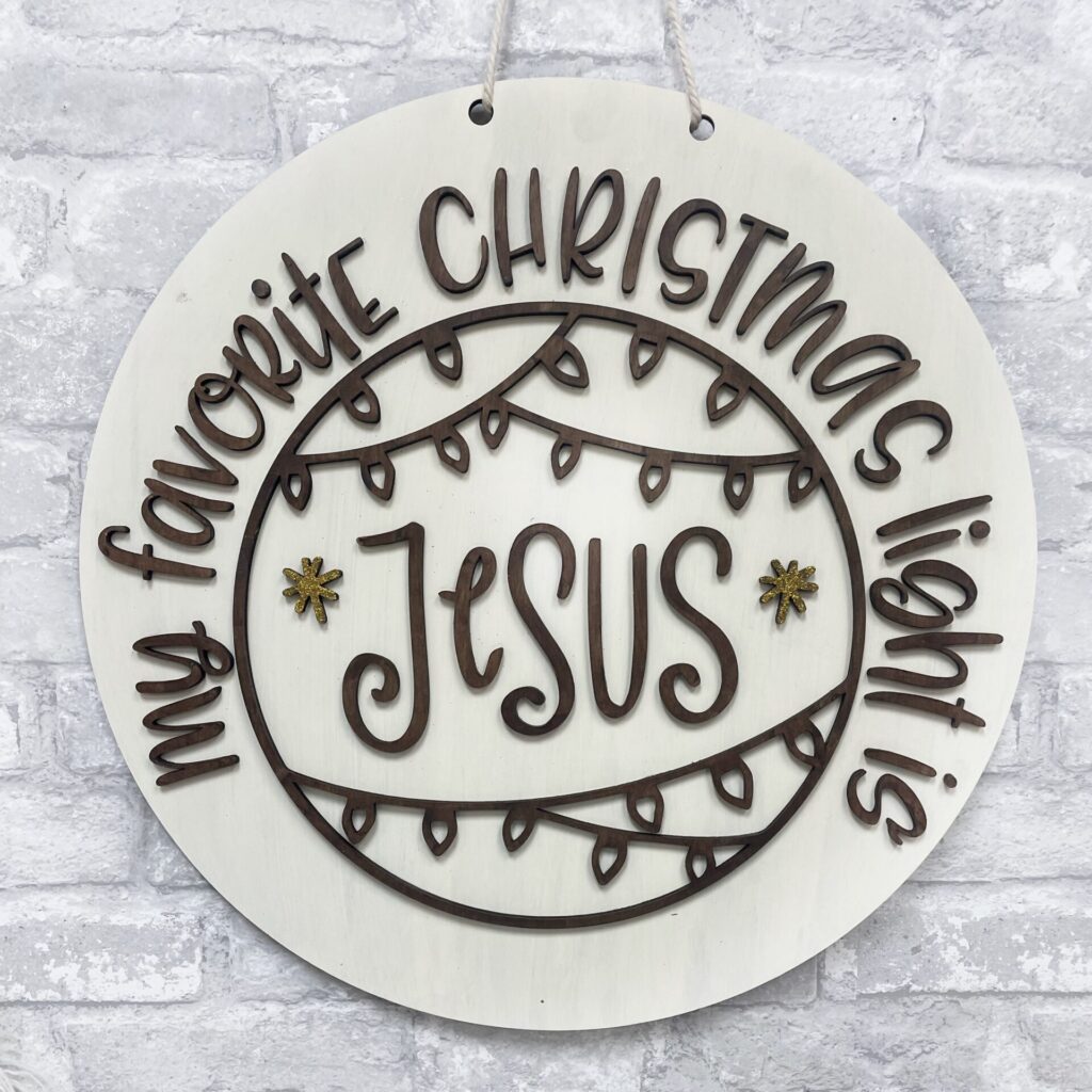 My favorite Christmas light is Jesus