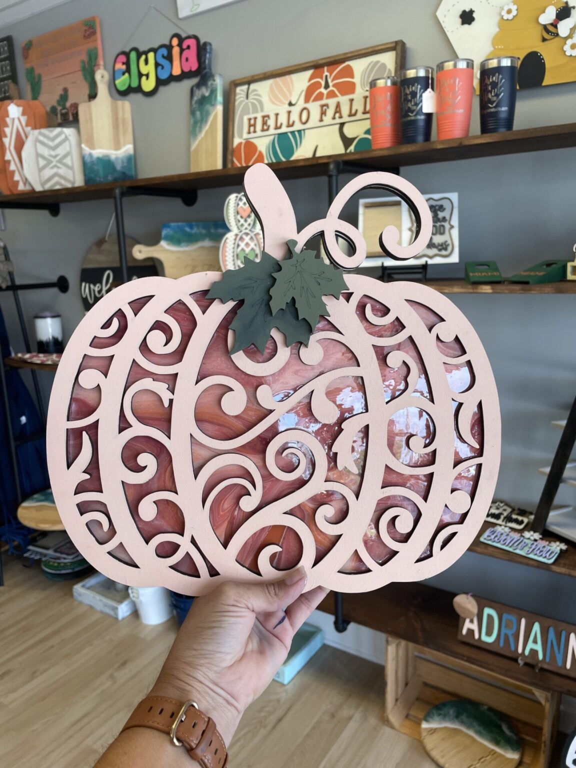Pumpkin with 3D Scroll Layer