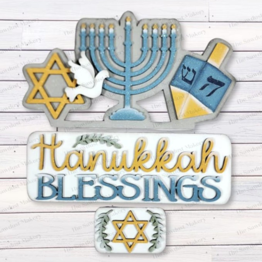 Interchangeable  truck - Hanukkah Blessings