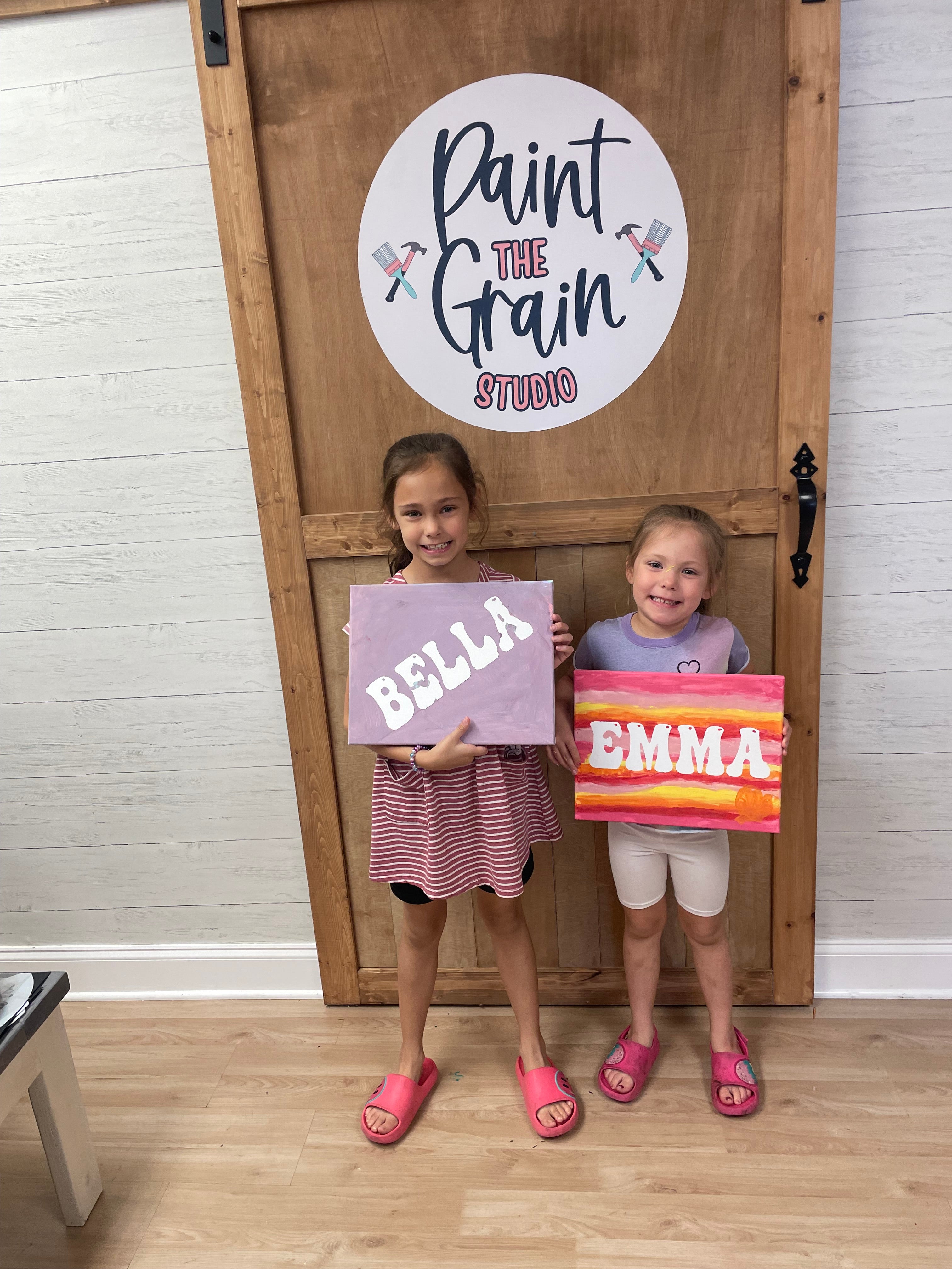 Personalized Canvas Paint Splatter