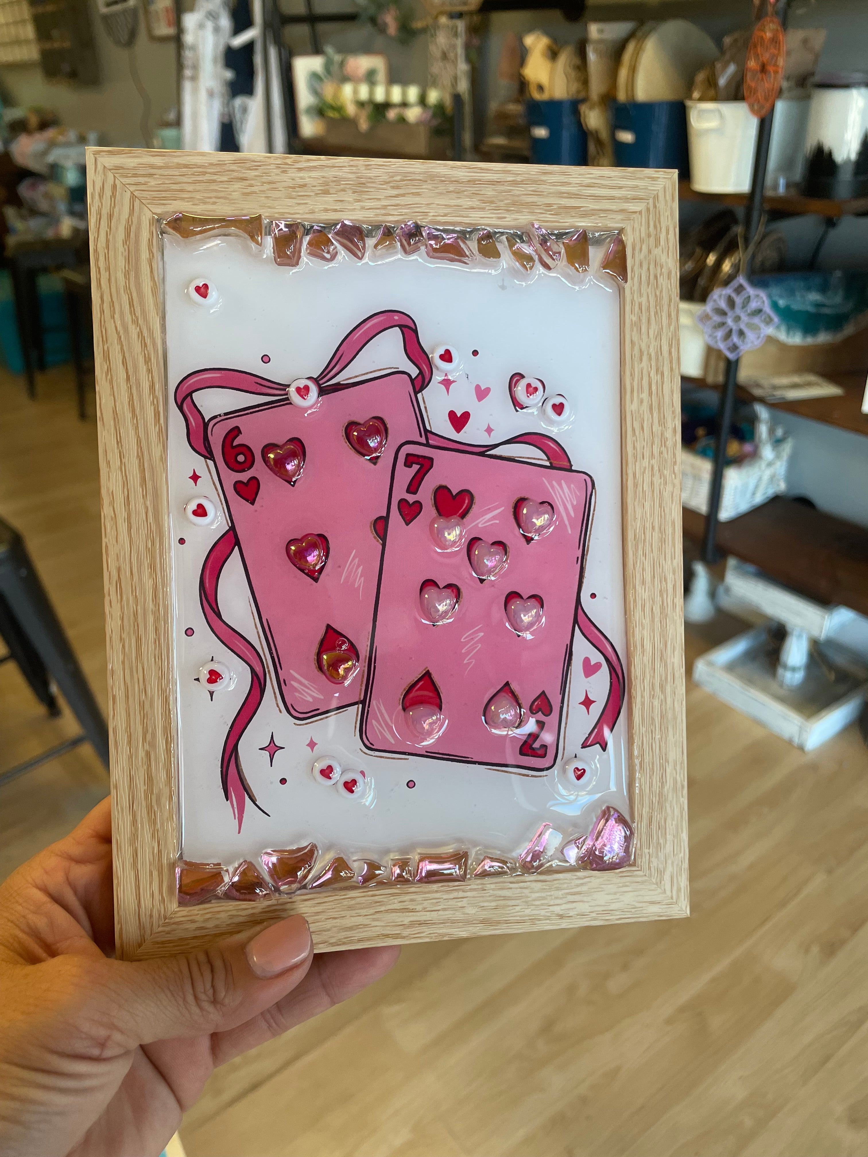 Valentine- Embellished Resin Art Frames