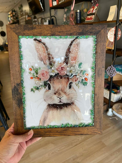 Spring- Embellished Resin Art Frames