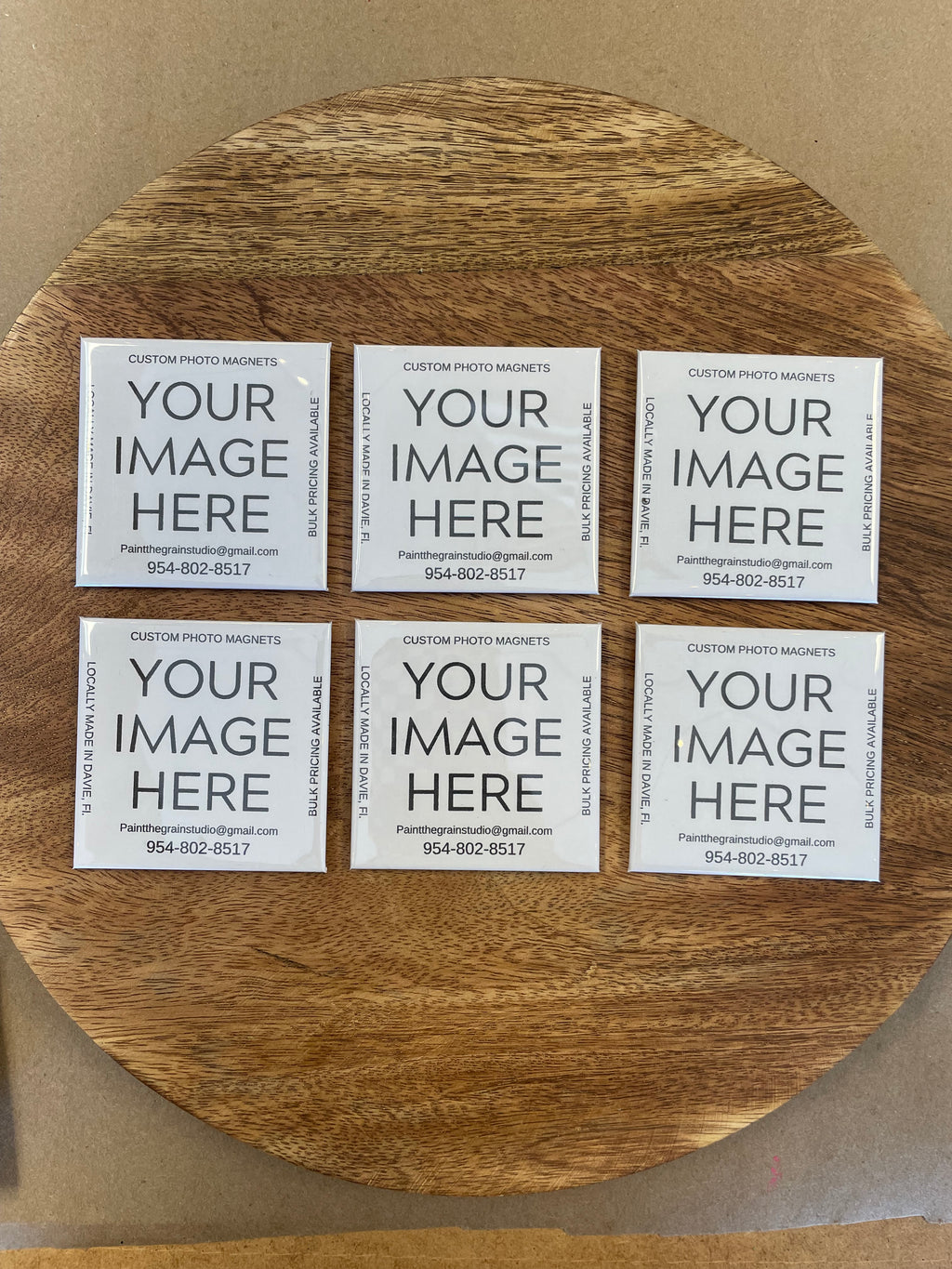 Set of 6 Photo Magnets