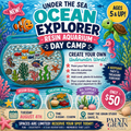 Ocean Explorer Resin Aquarium Day Camp- August 4th