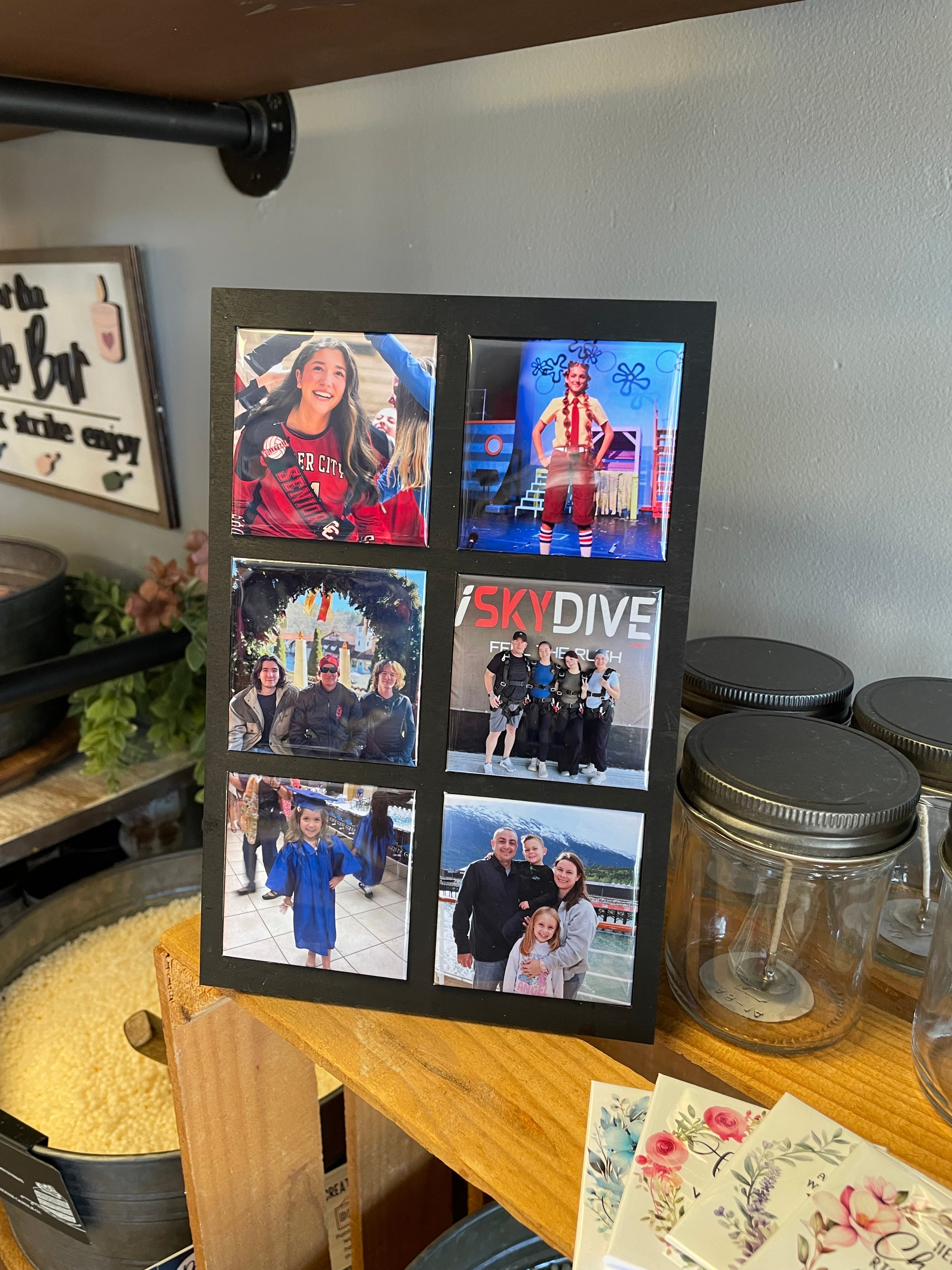 6 Square Photo Magnet Frame