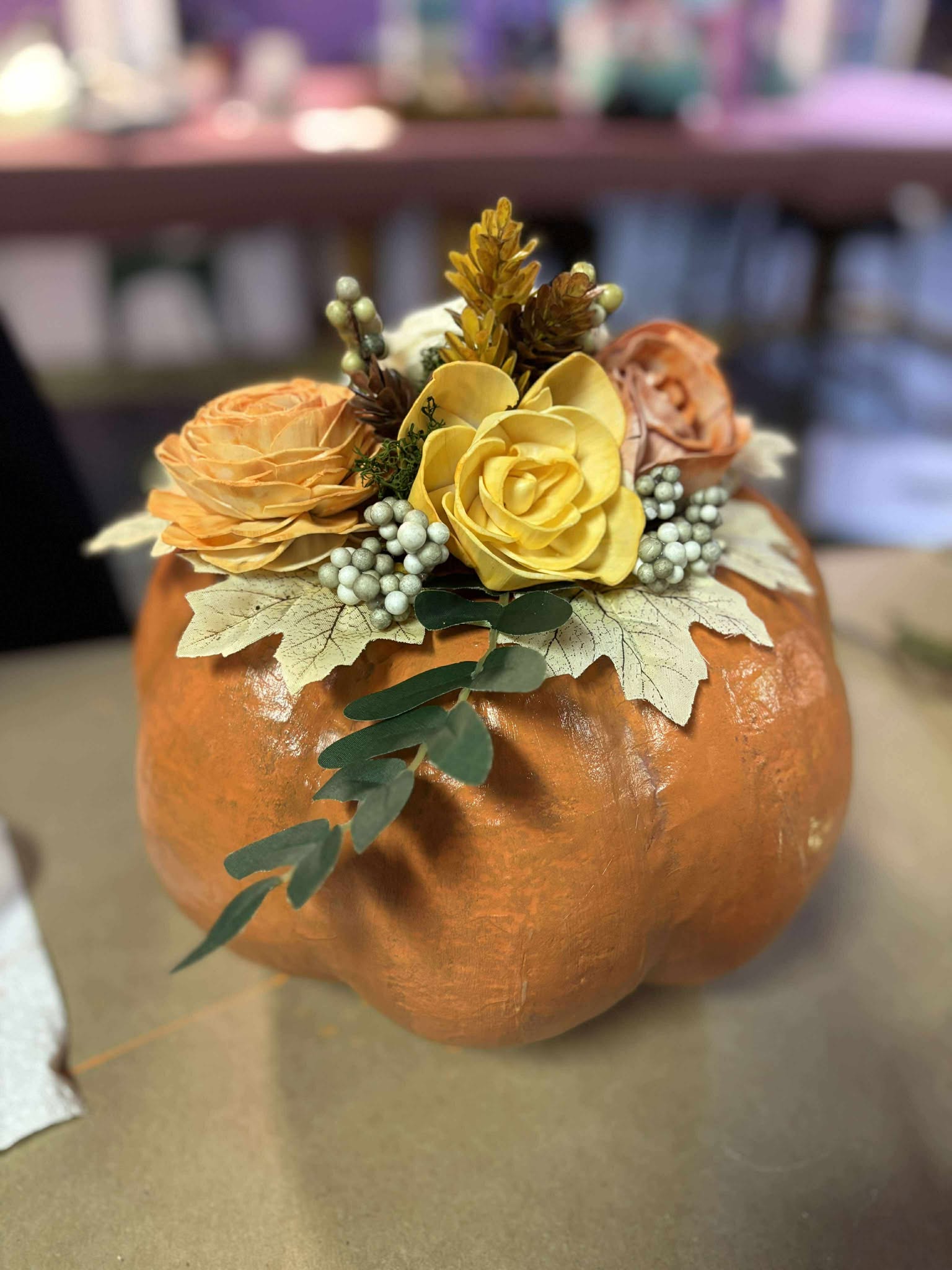 Wood Flower Pumpkins-Oct 25th @7PM