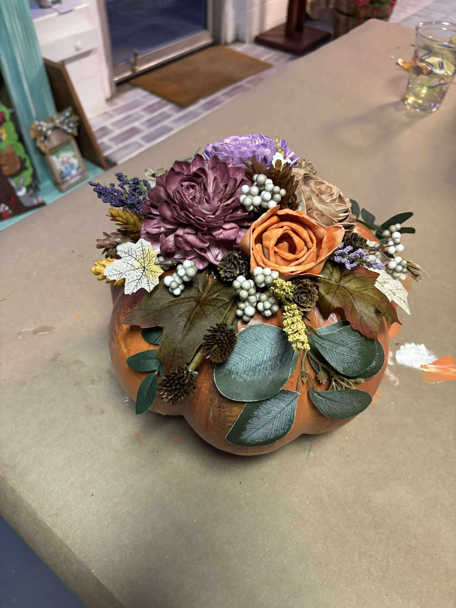 Wood Flower Pumpkins-Oct 25th @7PM
