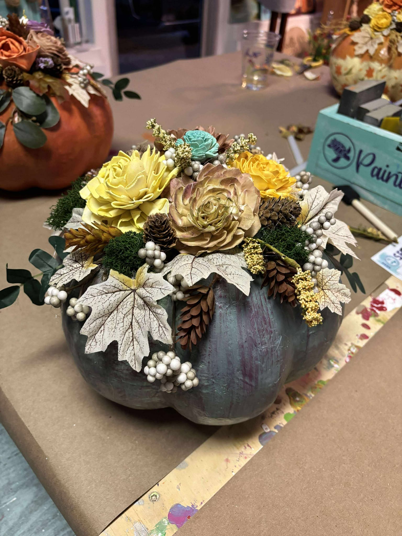 Wood Flower Pumpkins-Oct 25th @7PM
