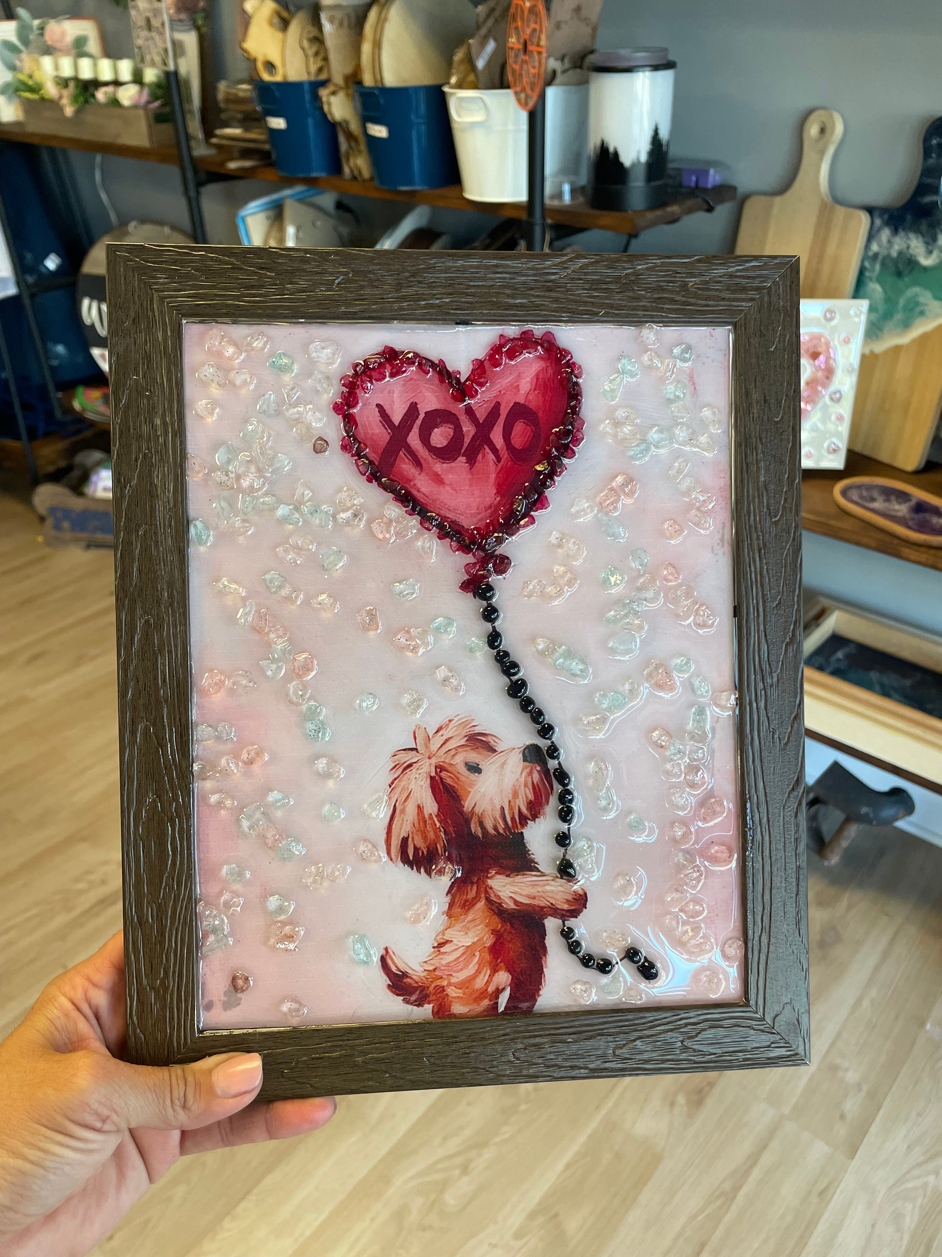 Valentine- Embellished Resin Art Frames