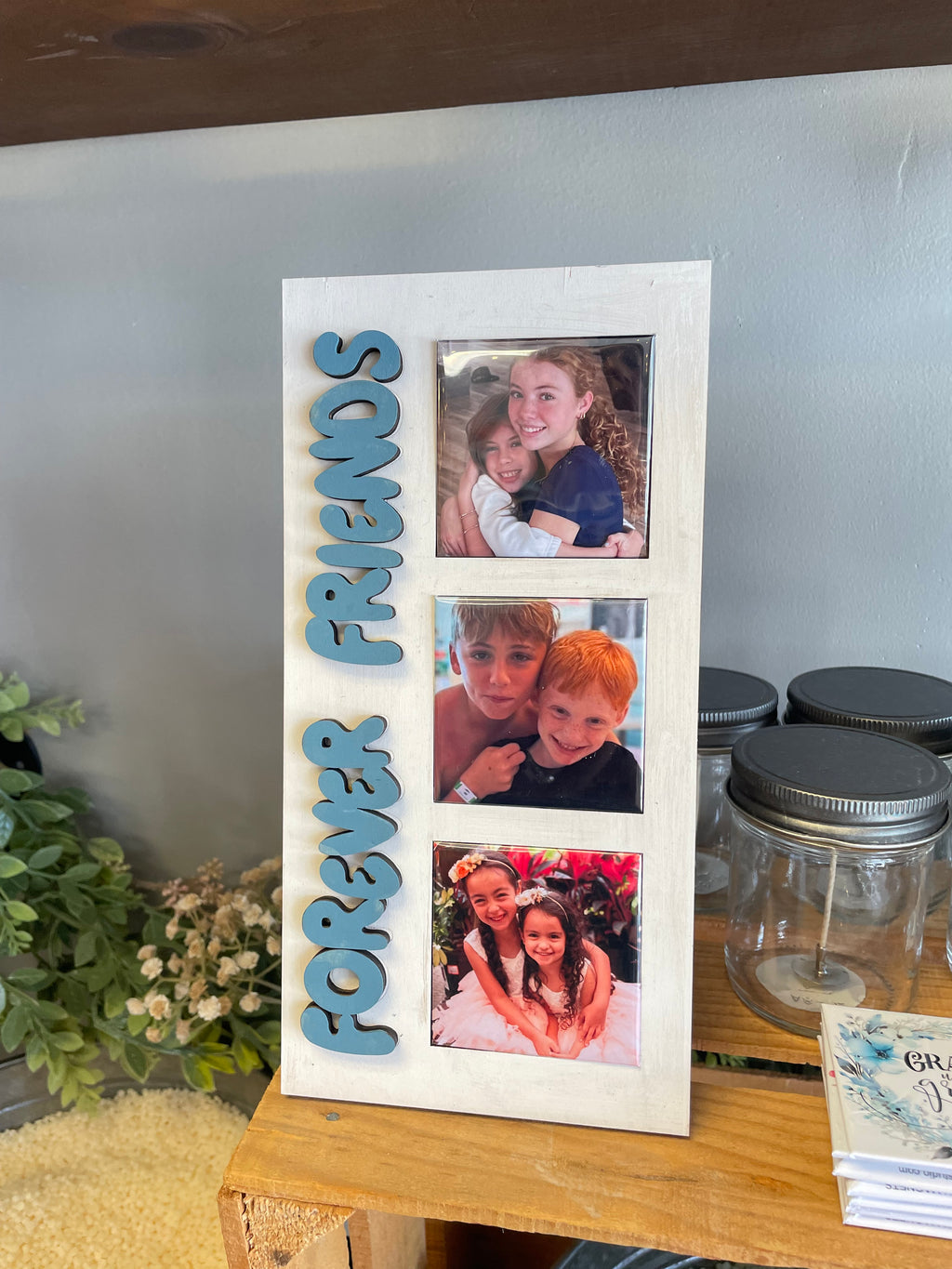 3 Square-Photo Magnet Frame-Vertical & Customizable