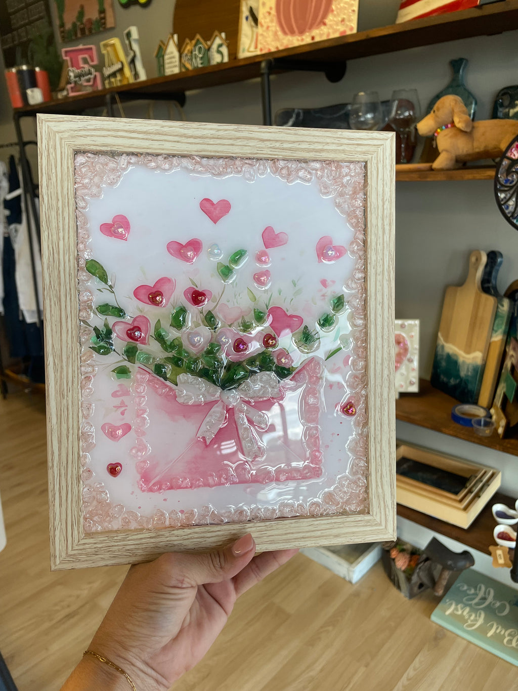 Valentine- Embellished Resin Art Frames
