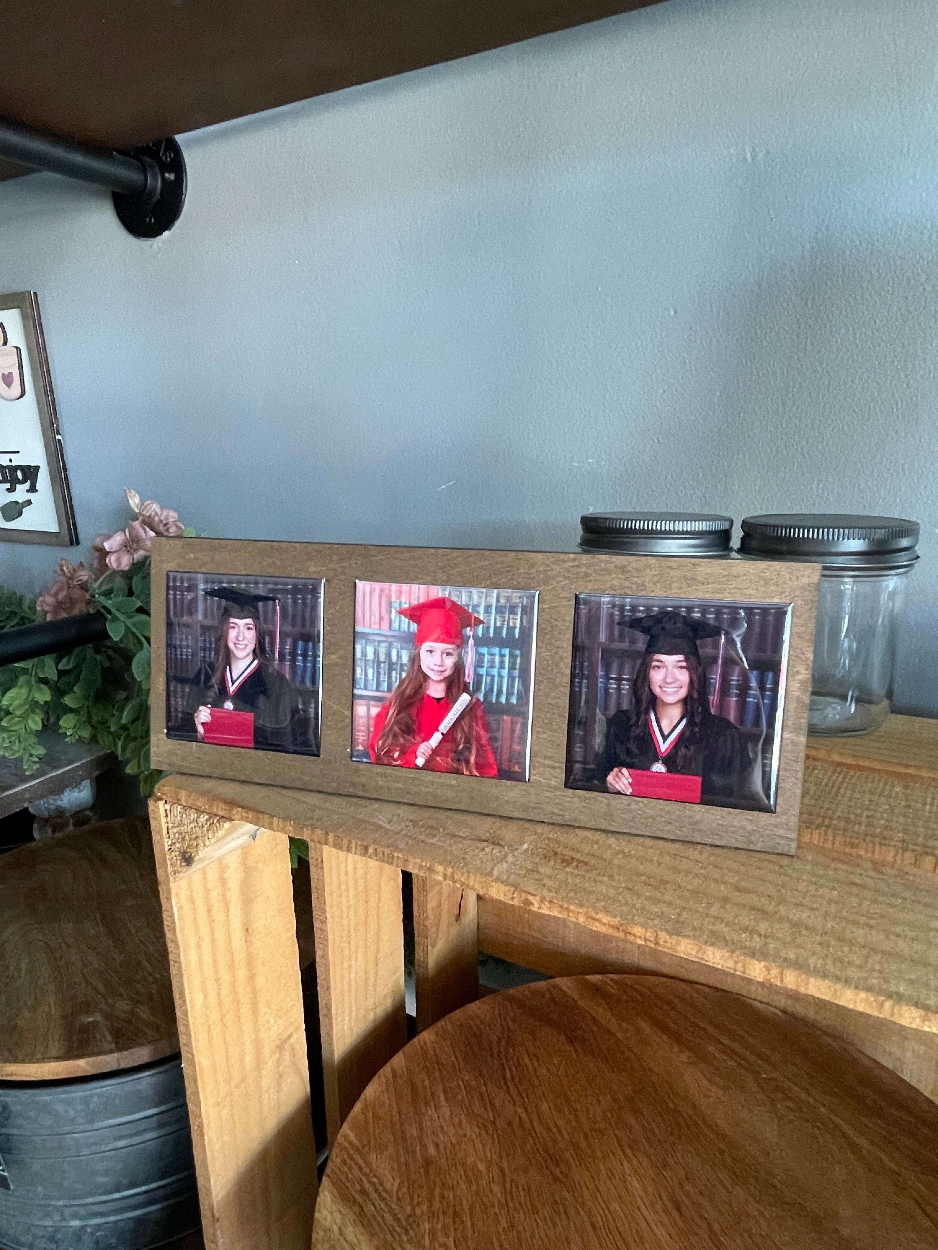 3 Square Photo Magnet Frame