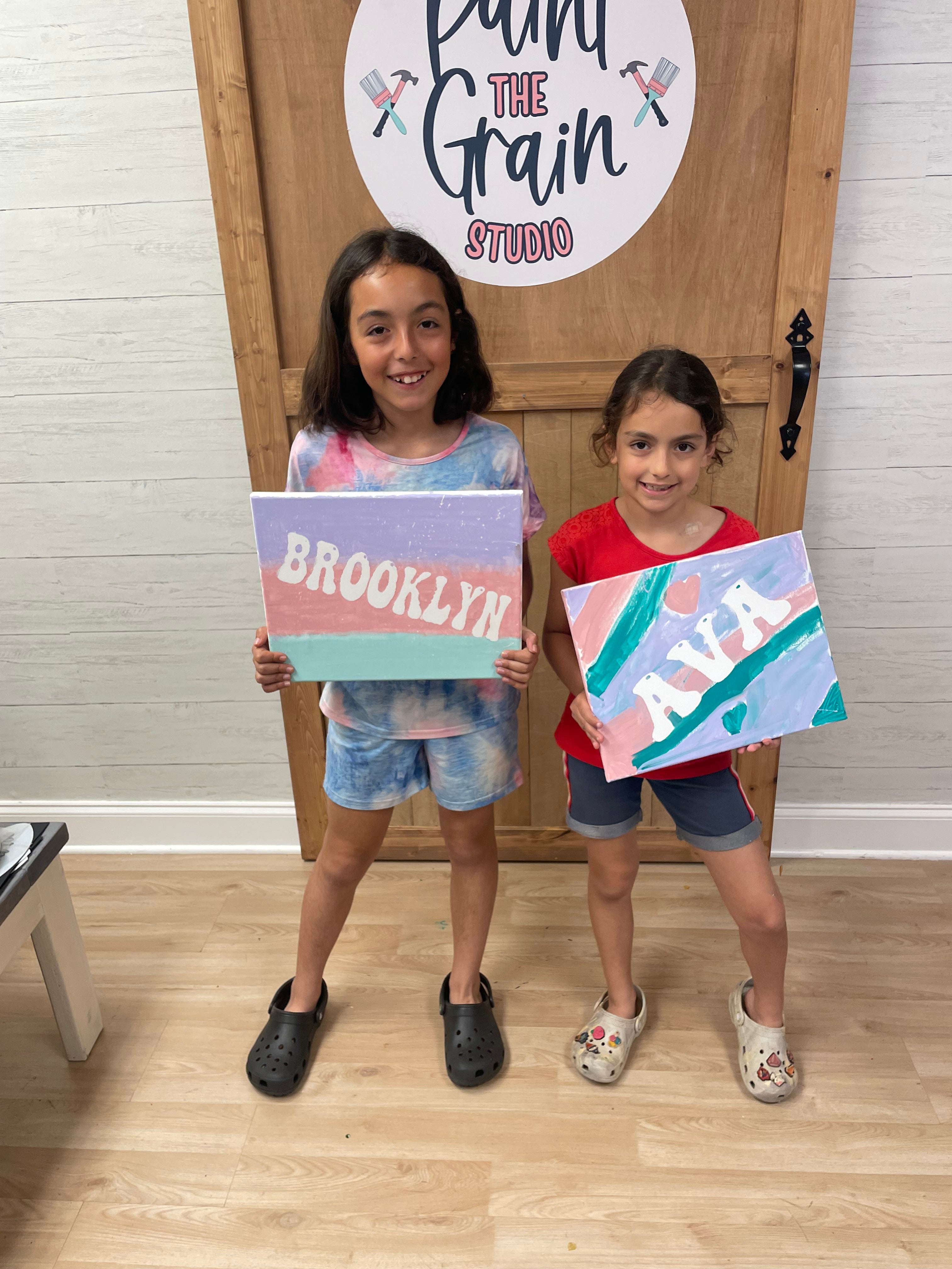 Personalized Canvas Paint Splatter