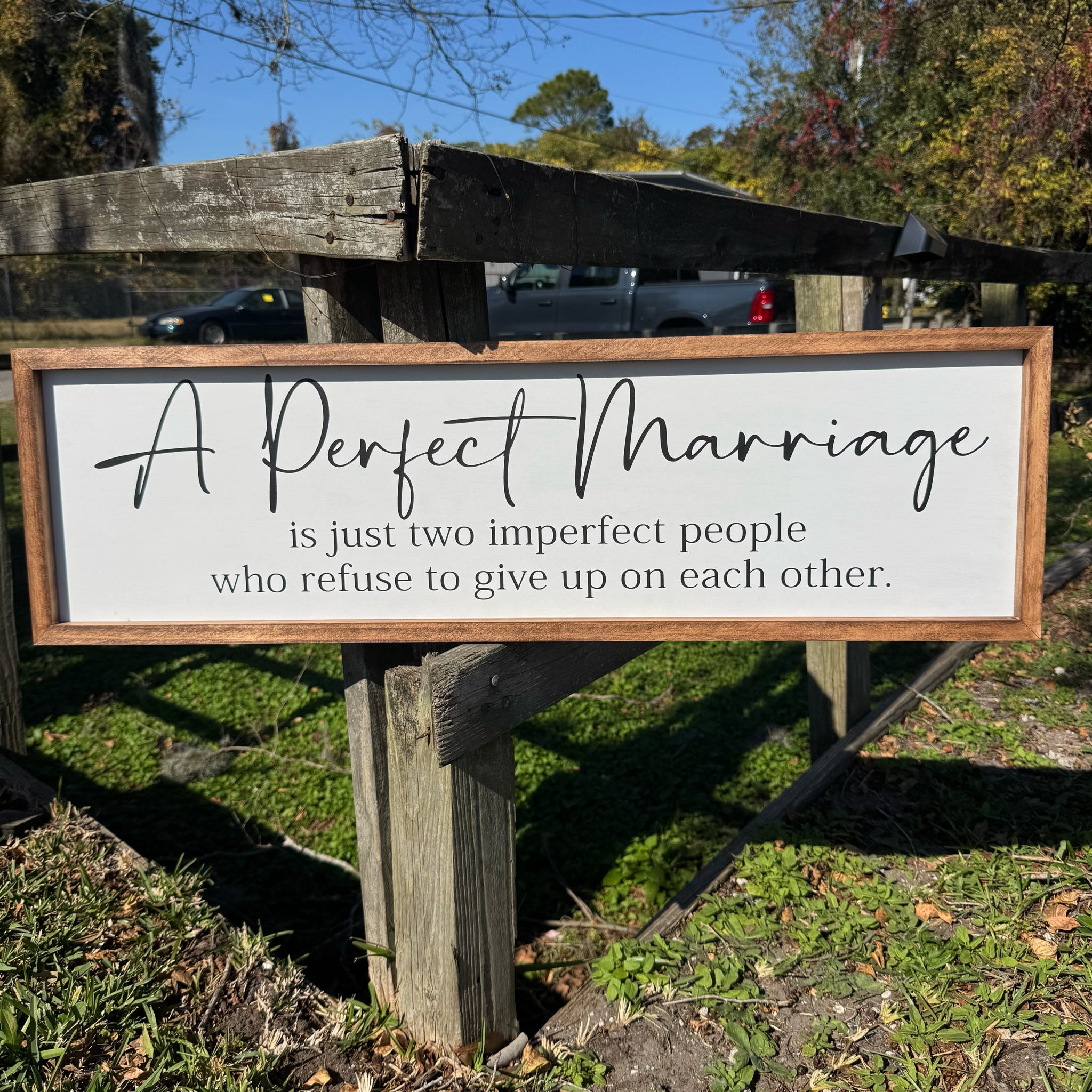 A Perfect Marriage...- Large Plank