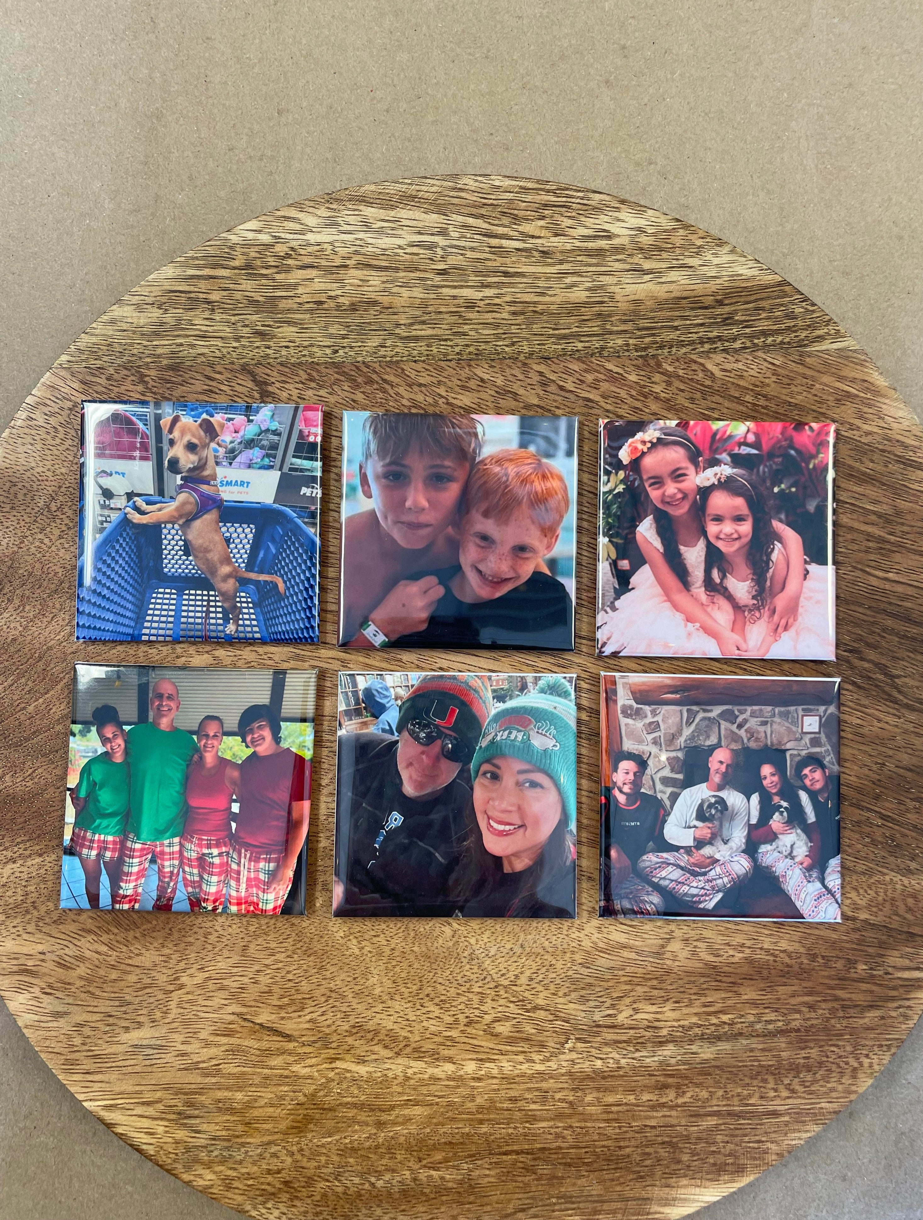 Set of 6 Photo Magnets