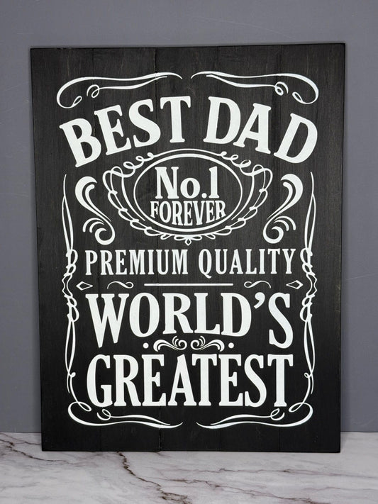 Best Dad Label- Rectangle