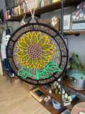 Seaglass and Resin Sunflower