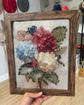 Hydrangea USA Embellished Resin Art Frame