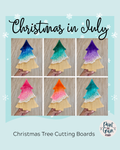 Christmas in July Tree Cutting Boards- Epoxy Pour