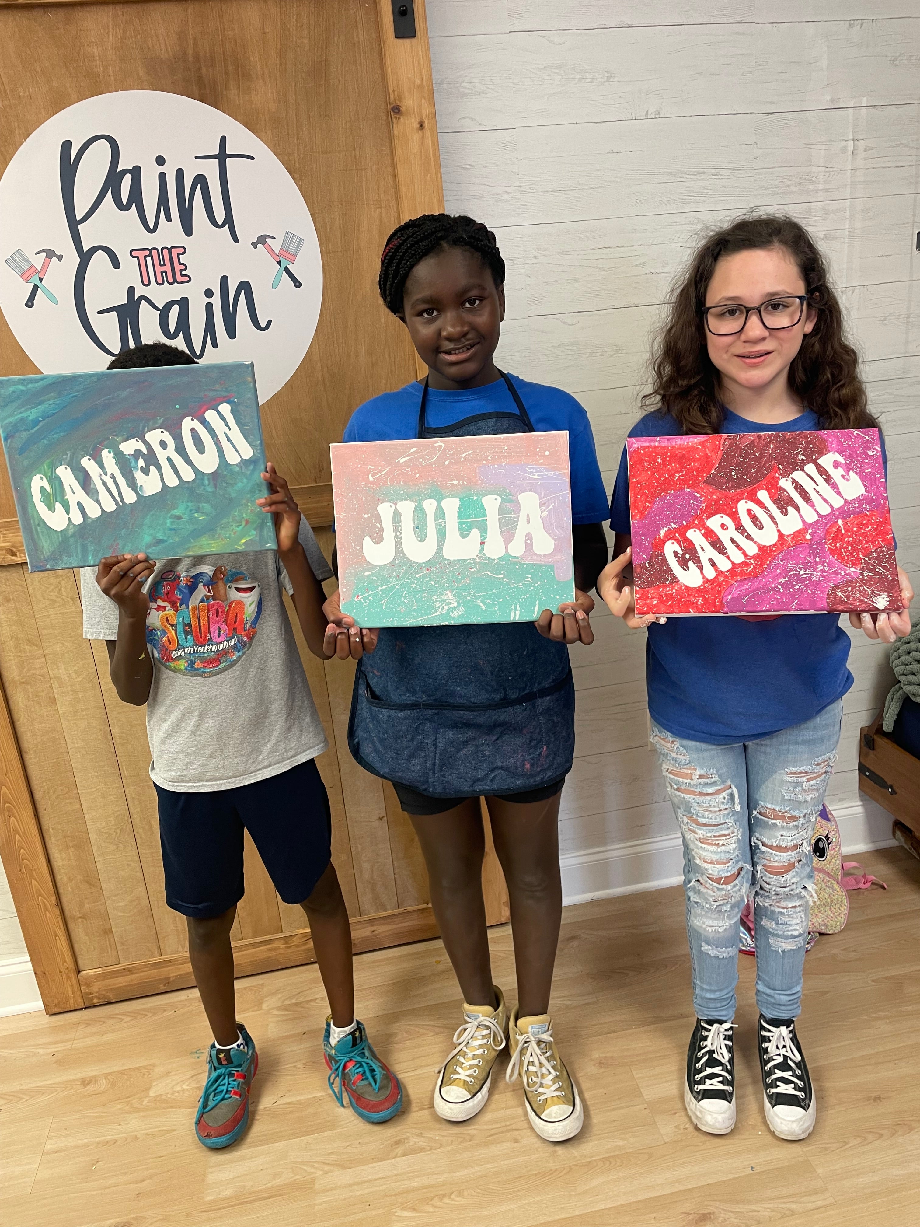 Personalized Canvas Paint Splatter