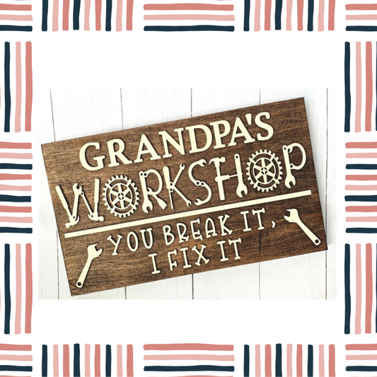 Dad's/Grandpas Workshop- Medium Plank