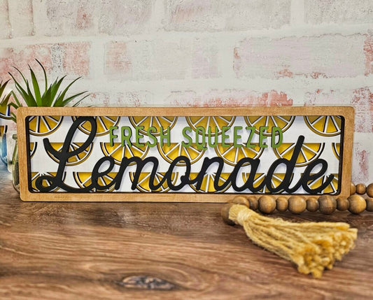 Lemonade layered sign