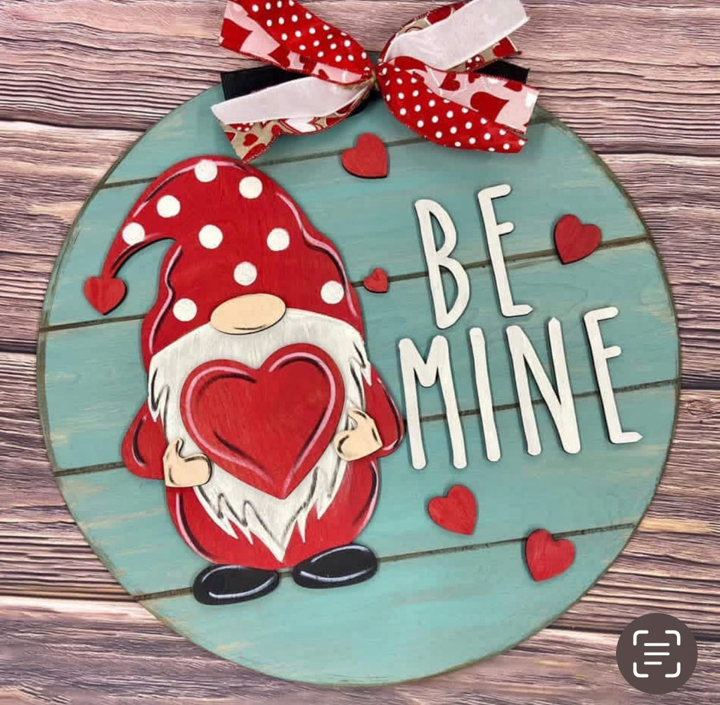 Be mine gnome door hanger