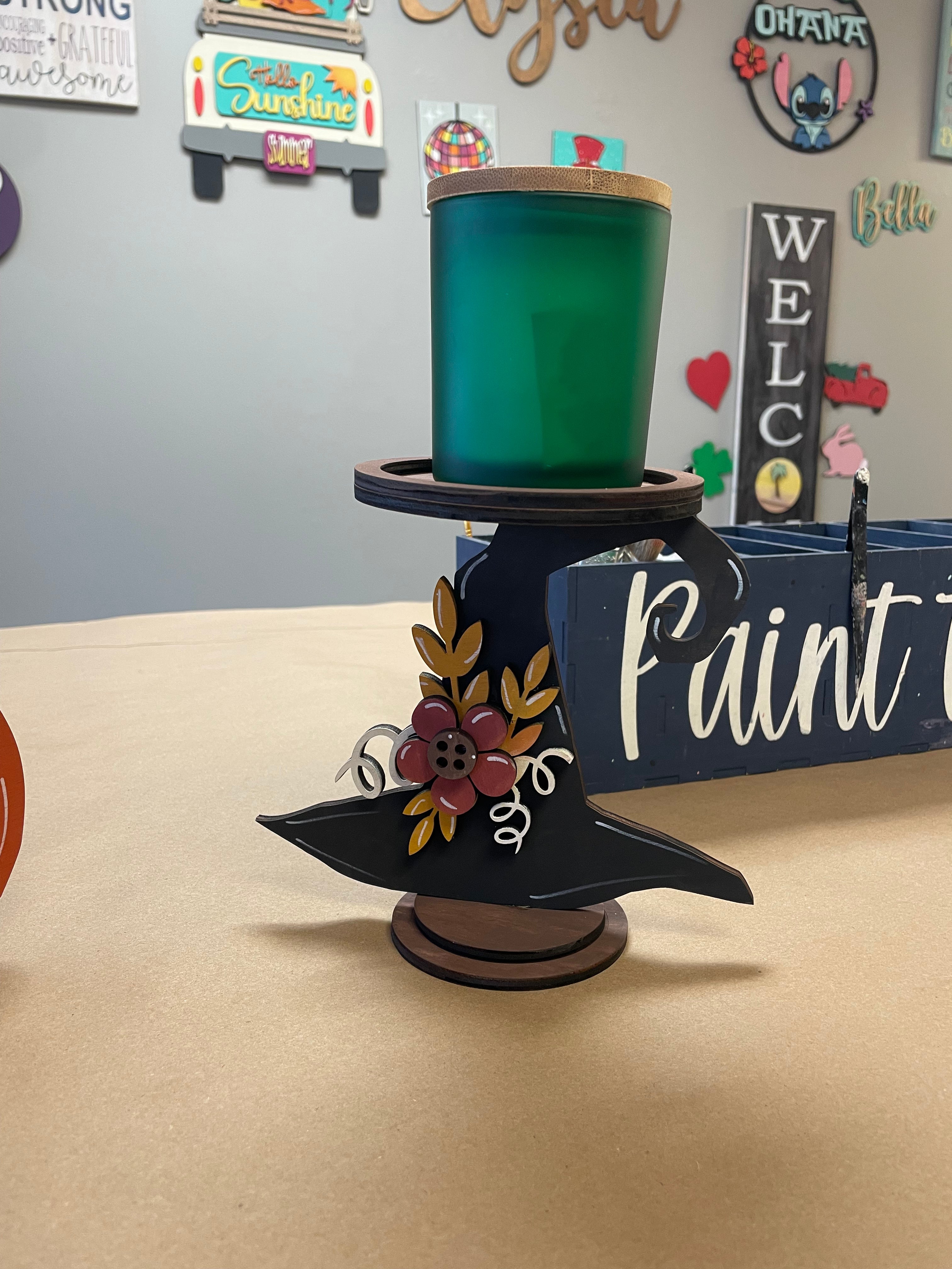 Fall Candle Holders and candle pouring