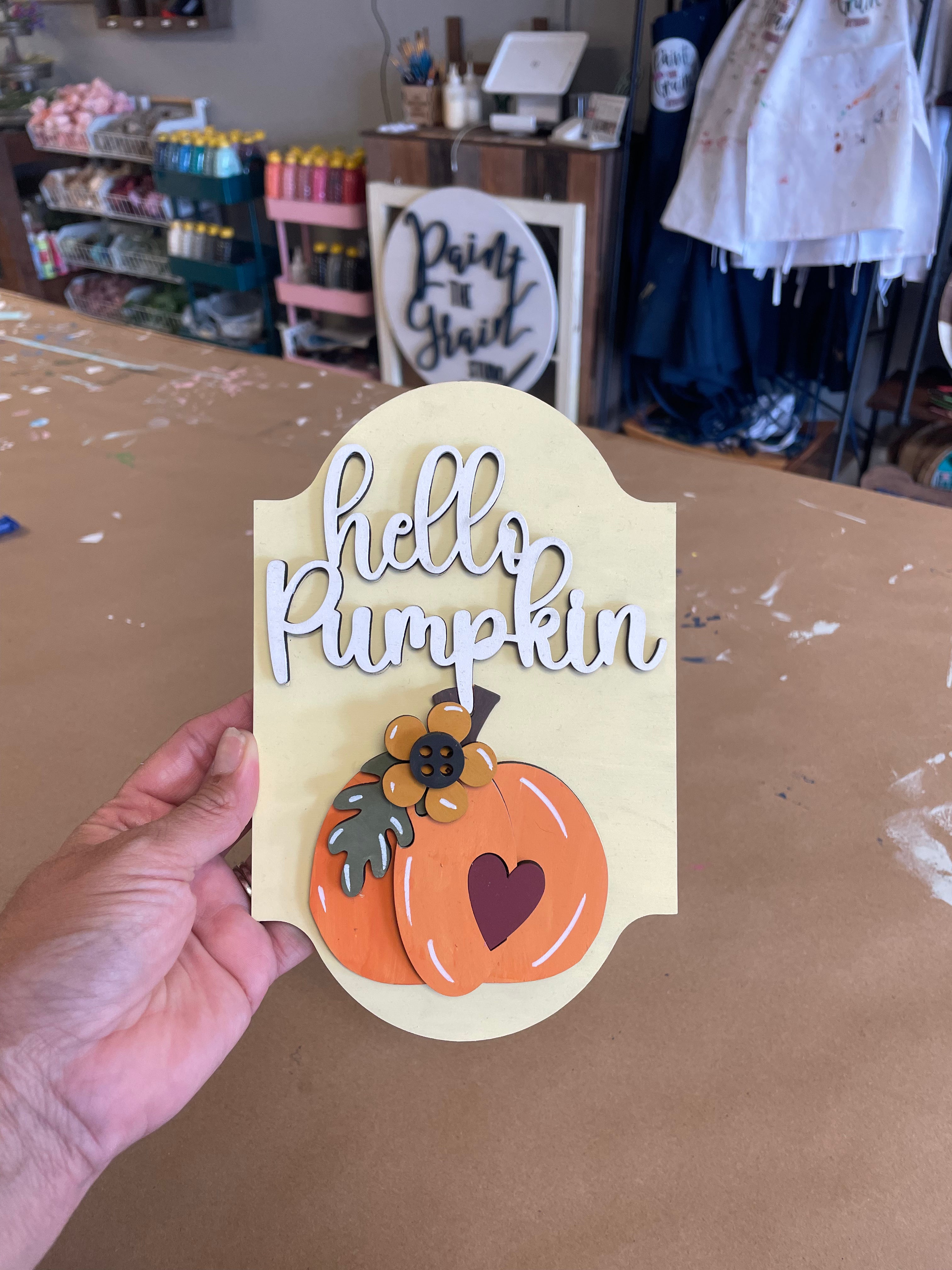 Hello Pumpkin - Table Top Easel