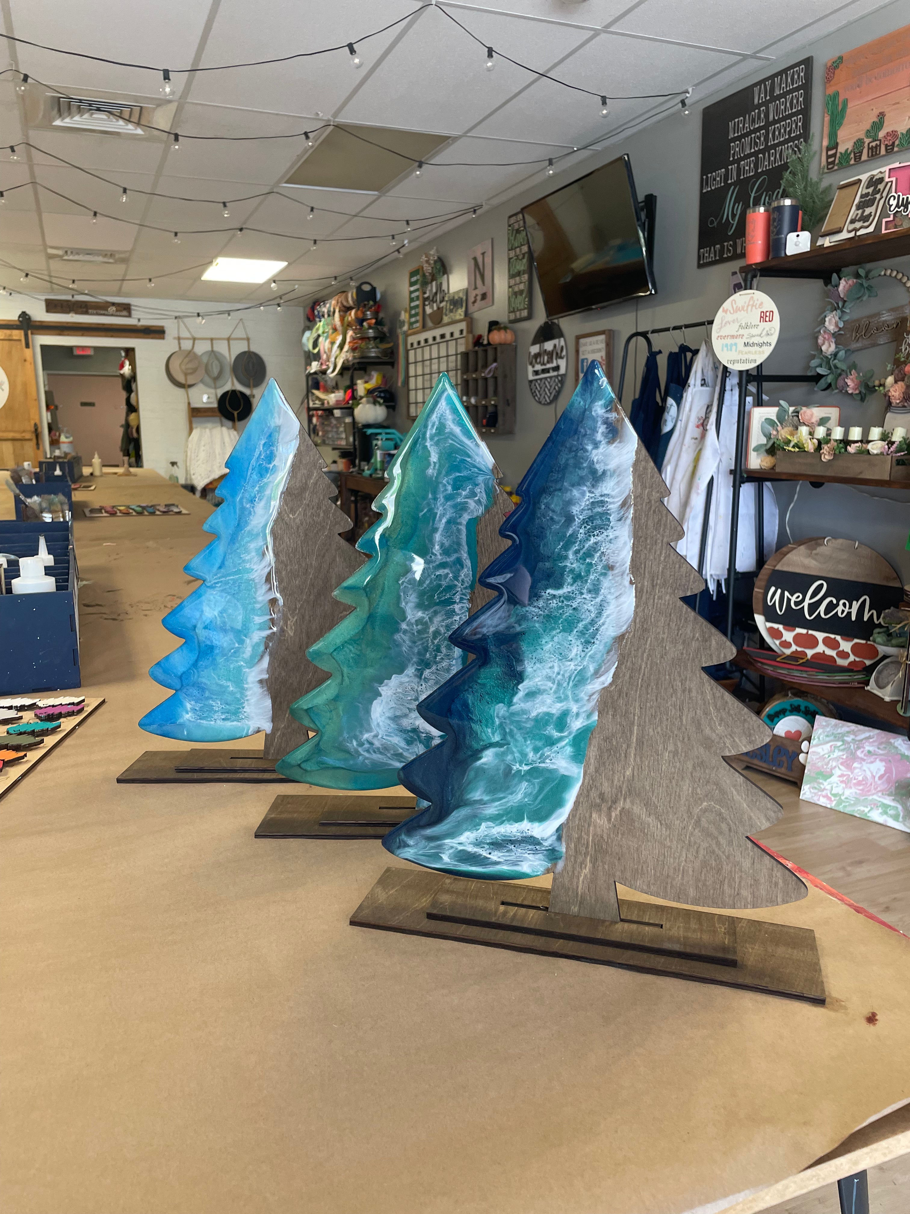 Epoxy Pour Christmas Tree