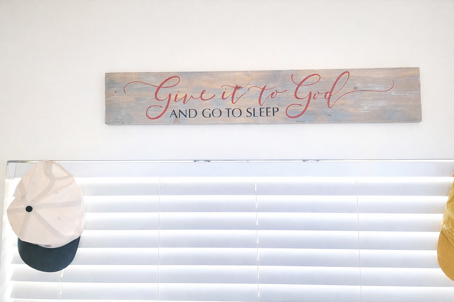 Give it to God and go to sleep- skinny  plank