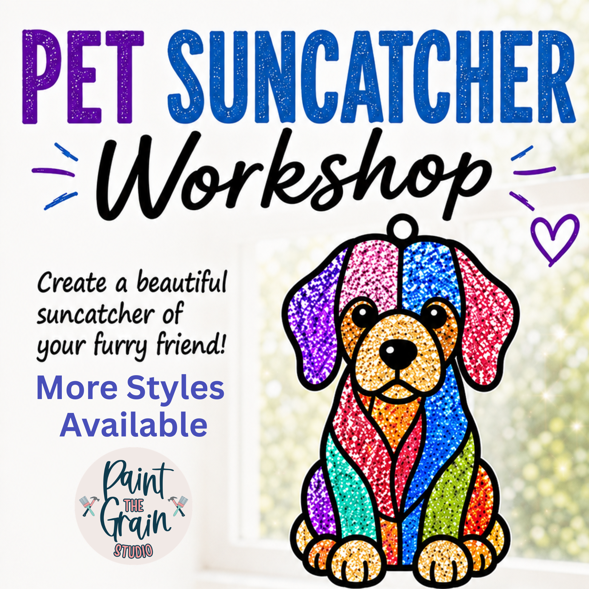 Pet Suncatcher Workshop- August 27th @6:30PM