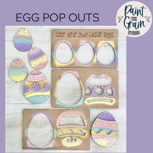 Egg kids pop outs
