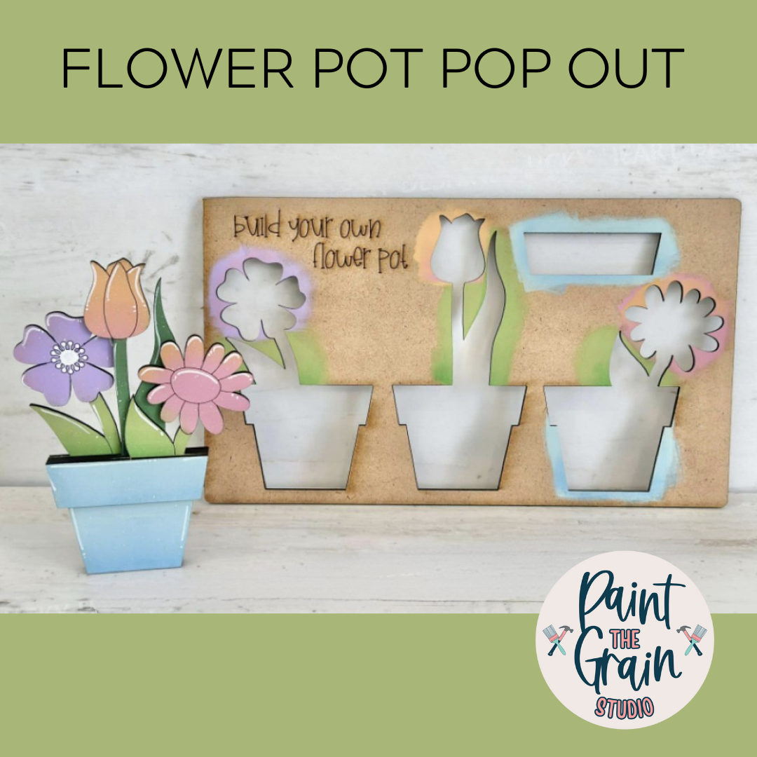 Flower pot kids pop out