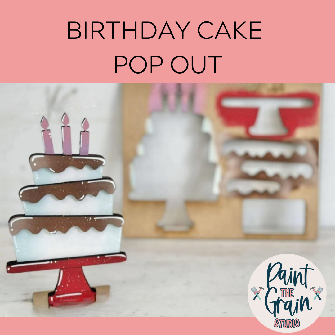 Birthday cake kids pop out