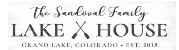 Lake house- Personalized
