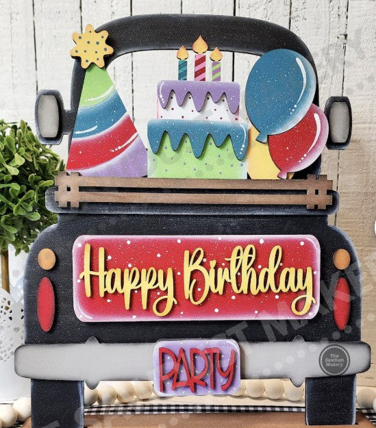 Interchangeable  truck - Happy Birthday
