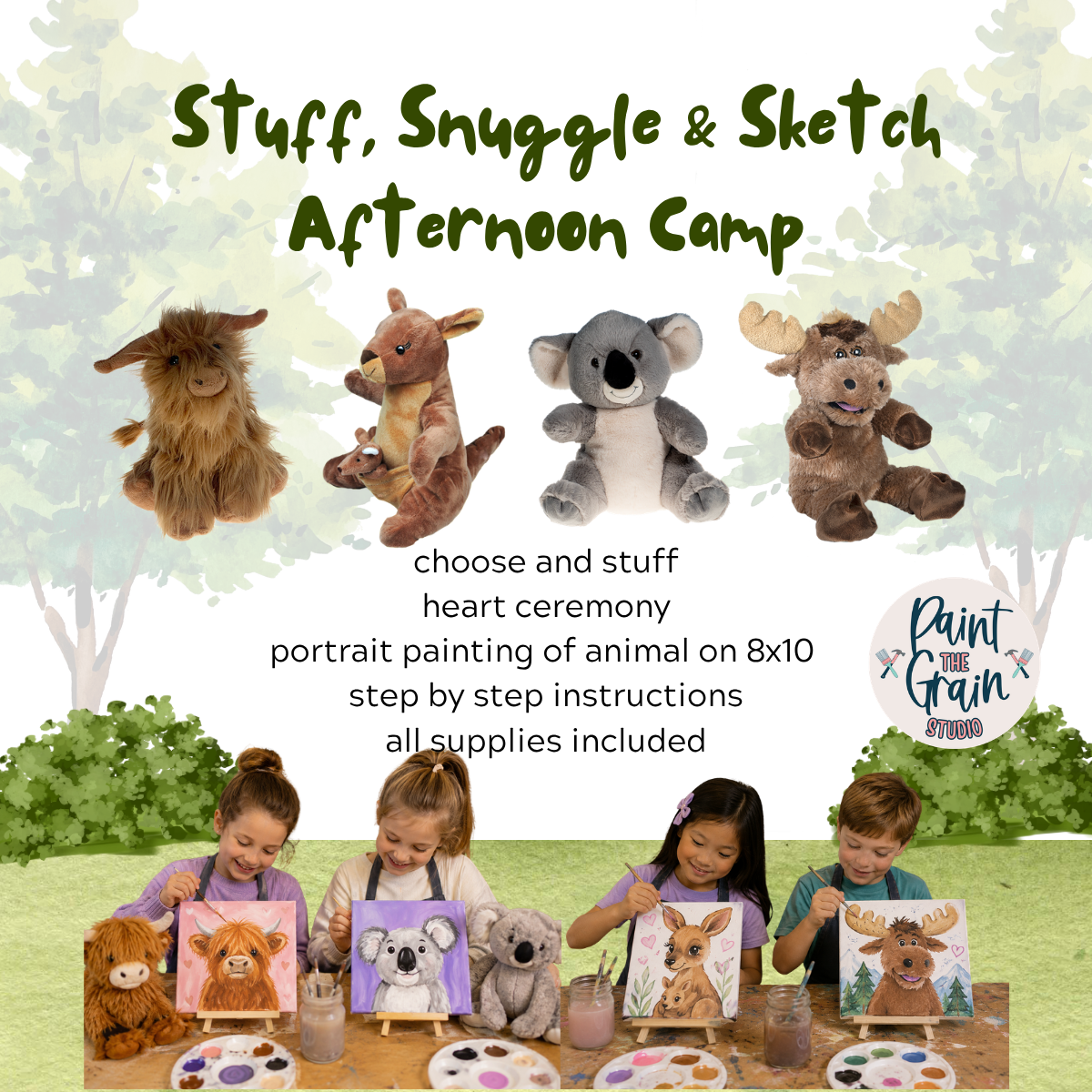Stuff Snuggle and Sketch Afternoon Camp-September 12th 12-2PM