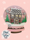 Light Up Gingerbread snowglobe