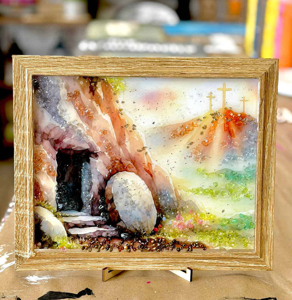 Spring- Embellished Resin Art Frames