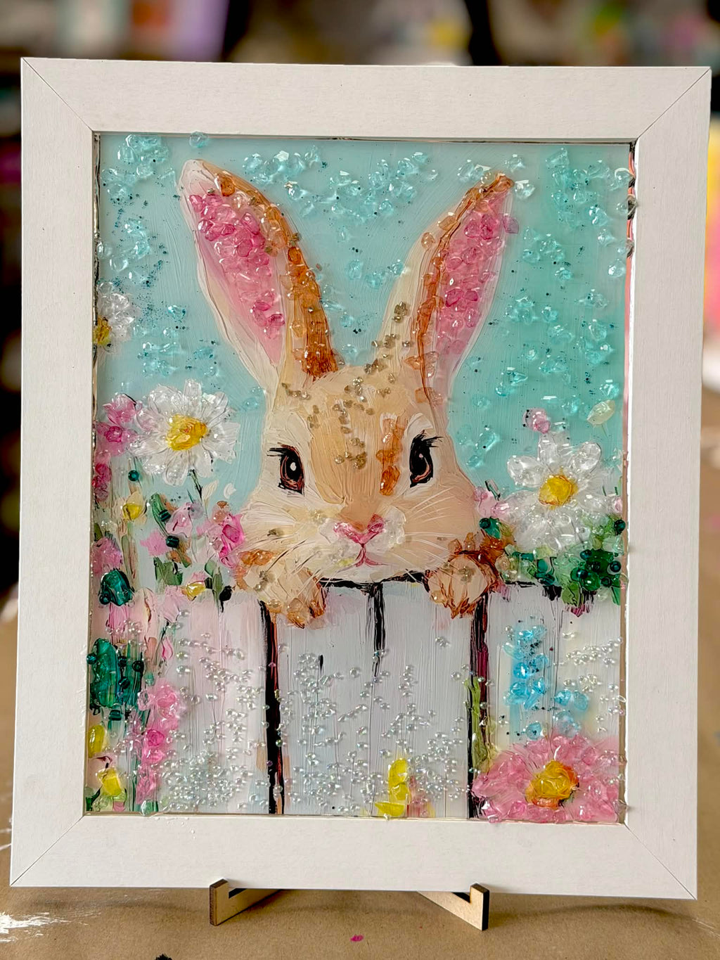 Spring- Embellished Resin Art Frames