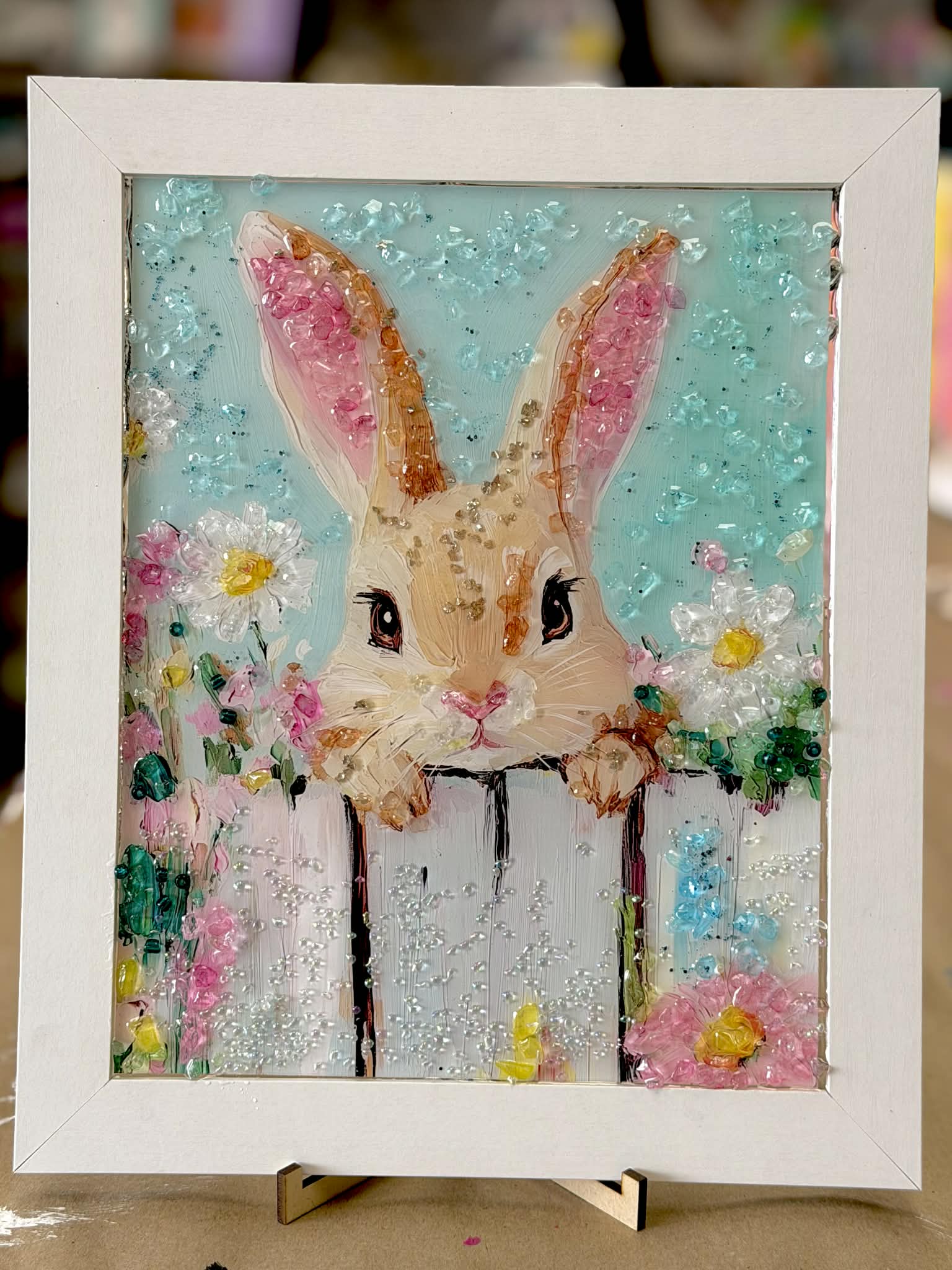 Spring- Embellished Resin Art Frames