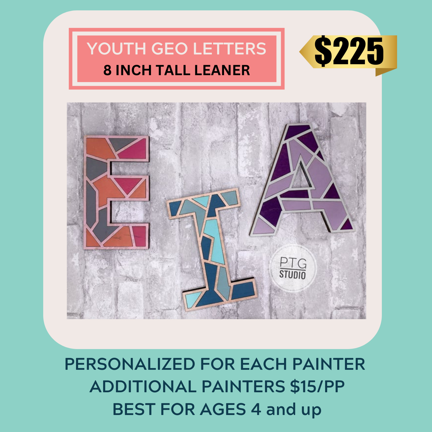 Birthday Package- Geometric Letters