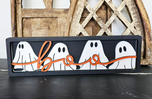 Boo Layered Sign