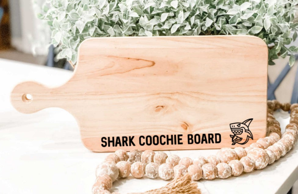 Epoxy Pour Cutting Board- Shark Coochie Board