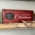 Days until Christmas-chalkboard- Medium Plank